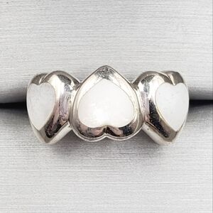 Mother Of Pearl Heart Ring